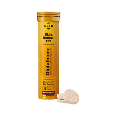 Setu Skin: Renew Fizz Glutathione & Vitamin C Tablets (15 Each) Mixed Berry