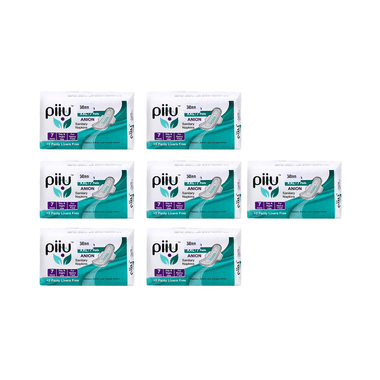 Piiu Anion Sanitary Pads (7 Each) With 2 Panty Liner Free XXL