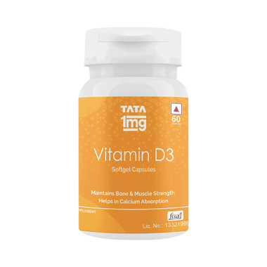 Tata 1mg Vitamin D3 Capsule
