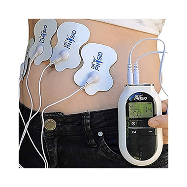 Dr Physio Electrical Nerve Stimulation Pulse Digital Massager Machine White