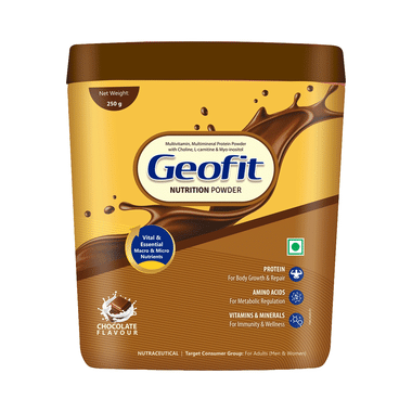 Geofit Nutrition Protein Powder With Vitamins & Minerals Chocolate