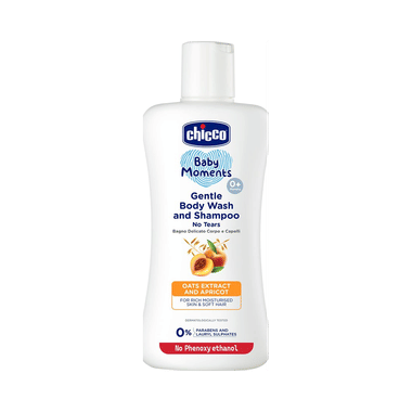 Chicco Gentle Body Wash And Shampoo Oats Extract And Apricot