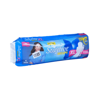 Stayfree Secure Sanitary Pads With Wings | Size XL