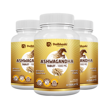 Dwibhashi Ashwagandha Tablet 1000mg (60 Each)