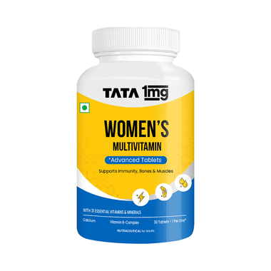 Women's Multivitamin Veg Tablet With Zinc, Calcium, And Iron | Multivitamin For Women | By Tata 1mg