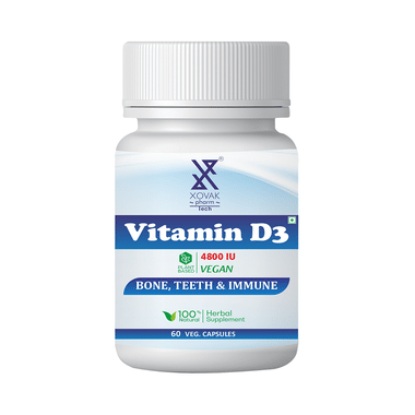 Xovak Pharmtech Vitamin D3 4800IU Veg Capsule