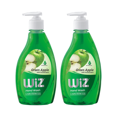 Wiz PH Balanced Hand Wash (450ml Each) Green Apple