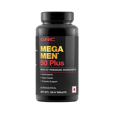 GNC Mega Men 50 Plus | With Antioxidants For Heart & Prostate Support | Tablet