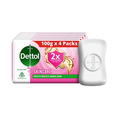 Dettol Skincare Moisturizing Beauty Mega Saver Pack Of Bathing Soap Bar (100gm Each)