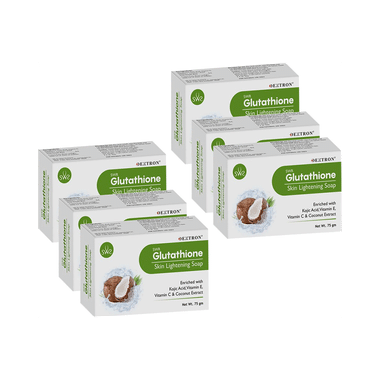Dextron Glutathione Skin Lightening Soap (75gm Each) Coconut