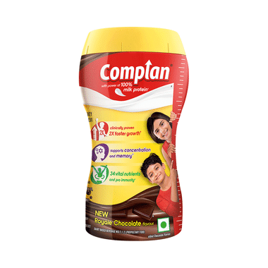 Complan Nutrition Drink Powder For Children | Nutrition Drink For Kids With Protein & 34 Vital Nutrients | Royale Chocolate