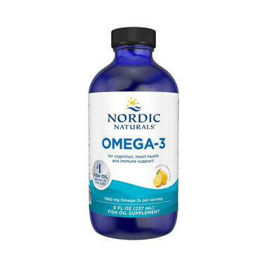 Nordic Naturals Omega 3 1560mg Dietary Supplement for Cognition, Heart Health and Immune Support Lemon
