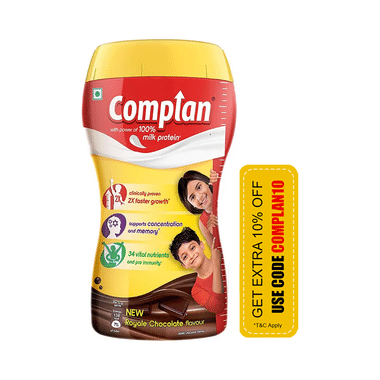 Complan Nutrition Drink Powder for Children | Nutrition Drink for Kids with Protein & 34 Vital Nutrients | Royale Chocolate