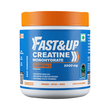 Fast&Up Creatine Monohydrate Essentials | Boosts Energy, Strength & Performance | Unflavoured