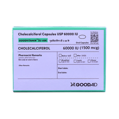 Goodvitamin D3 60K Capsule