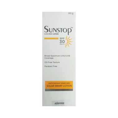 Sunstop Spf 30 Sunscreen | Oil-Free & Paraben Free Lotion