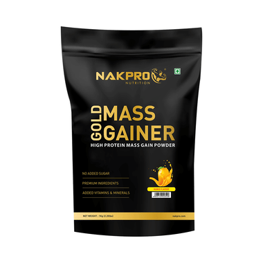 Nakpro Nutrition Gold Mass Gainer Powder Mango