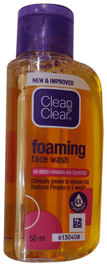 Clean & Clear Foaming Face wash 480ml, Clinically proven