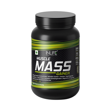 Inlife Muscle Mass Gainer Protein Powder With Whey Protein Chocolate