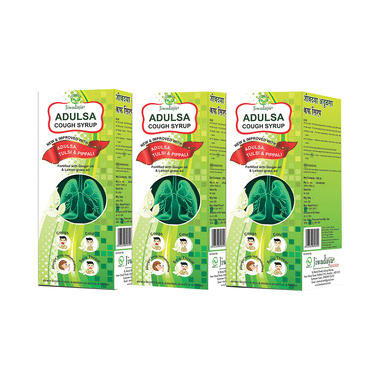 Jiwadaya Adulsa Cough Syrup (100ml Each)