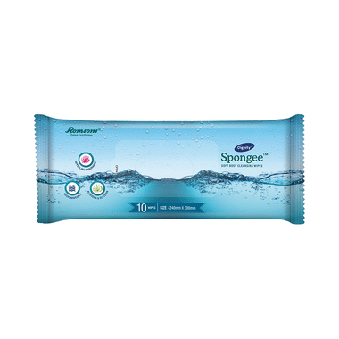 Dignity Spongee Soft Body Cleansing Wipes (10 Each) 240mm X 300mm