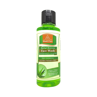 Khadi Pure Herbal Aloe Vera Face Wash SLS-Paraben Free