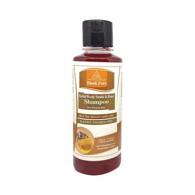 Khadi Pure Herbal Woody Sandal & Honey Shampoo SLS & Paraben Free