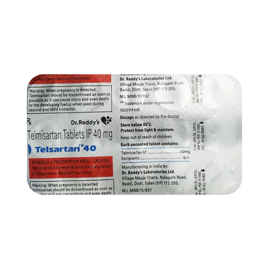 Telsartan 40 Tablet