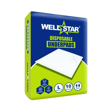 Wellstar Disposable Underpads (10 Each) Large