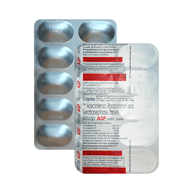 Nicip ASP 100mg/325mg/15mg Tablet