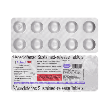 acimol 200mg Tablet SR