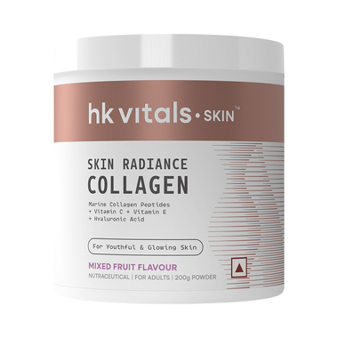 HK Vitals Skin Radiance Skin Collagen | Powder With Vitamin C, E & Biotin | Powder Mixed Fruit