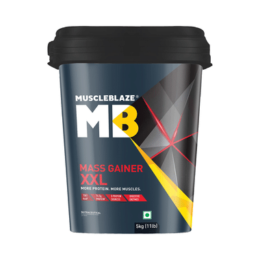 MuscleBlaze Mass Gainer XXL | With Digestive Enzymes | For Muscle Mass | Chocolate Flavour | Nutrition Booster Chocolate