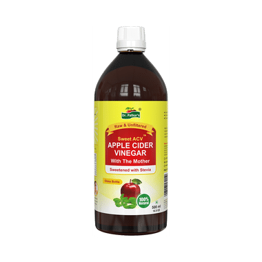 Dr. Patkar's Sweet Apple Cider Vinegar With Stevia & The Mother | Raw & Unfiltered For Weight Loss