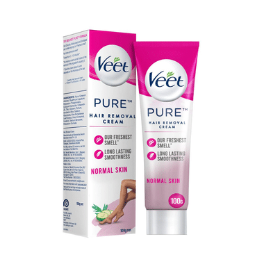 Veet Pure Hair Removal Cream With No Ammonia Smell | For Normal Skin