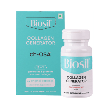 Biosil Collagen Generator Veg Capsule For Hair, Skin & Nails