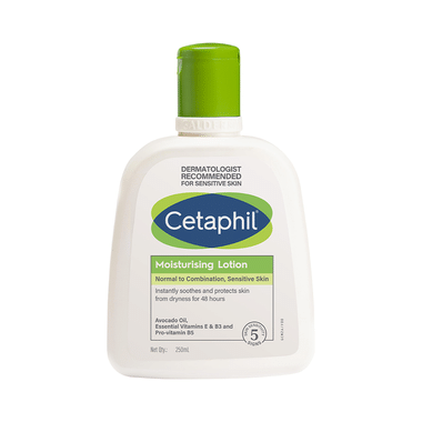 Cetaphil Moisturising Lotion With Avocado Oil, Vitamin E, B3 & B5 | For Normal To Combination, Sensitive Skin