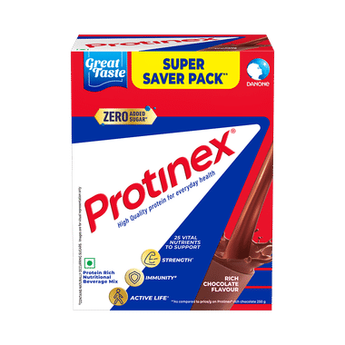 Protinex Protein Powder | Nutritional Drink for Immunity & Strength | Zero Added Sugar | Flavour Rich Chocolate