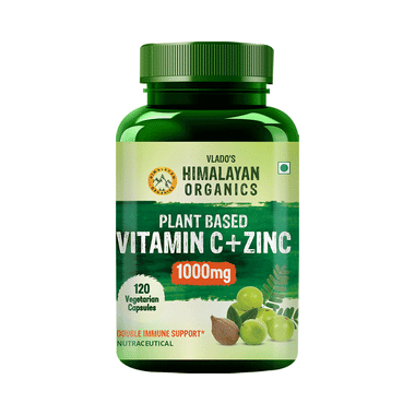 Vlado's Himalayan Organics Plant Based Vitamin C with Zinc Vegitarian Capsule