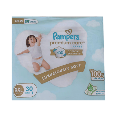 Pampers Premium Care Pants With Aloe Vera & Cotton-Like Softness | Size XXL