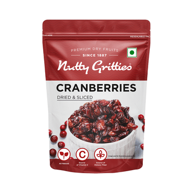 Nutty Gritties Cranberries Dried & Whole Healthy Snack