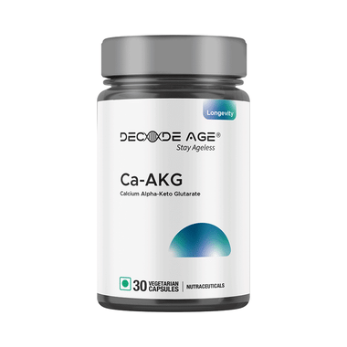 Decode Age Ca AKG Vegetarian Capsule , Calcium Alpha-Ketoglutarate, Improve Cellular Energy