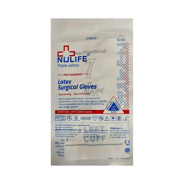 Nulife Triple Safety Latex Surgical Gloves Size 7