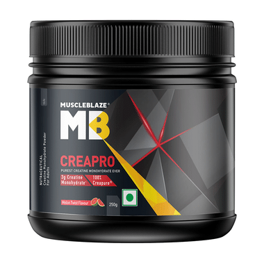 MuscleBlaze Creapro Creatine | With Creapure For Lean Muscles, Energy & Strength | Melon Twist