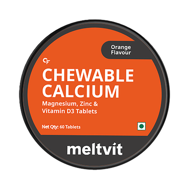 Meltvit Chewable Calcium Tablet Orange