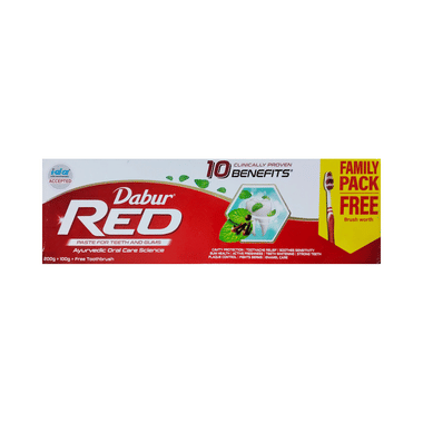 Dabur Red Toothpaste For Healthy Teeth & Gums | Fights Dental Problems