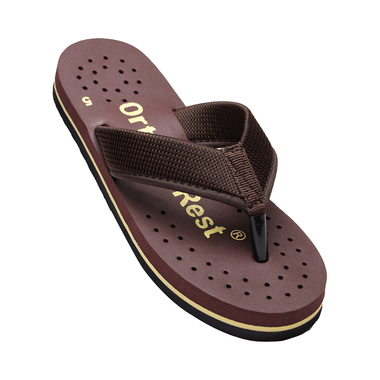 Ortho + Rest Regular Use Comfortable & Extra Soft Flip Flop Orthopedic Slippers for Women Maroon 6