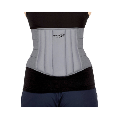 MuscleXP Dr Fitness+ Lumbo Sacral Belt With Cushioning & Semi-Flexible, Splints For Men & Women Large