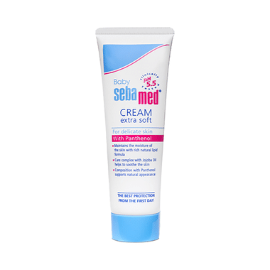 Sebamed Baby Cream Extra Soft With Panthenol & Jojoba Oil | For Delicate Skin