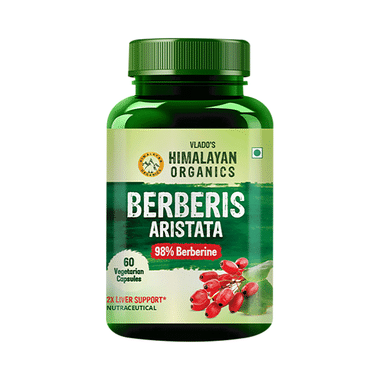 Vlado's Himalayan Organics Berberis Aristata Berberine 95% With Milk Thistle